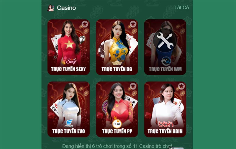 Casino Trực Tuyến EV88 1 Một số sảnh live game thu hút lượng người chơi đông đảo