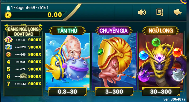 Giao diện bắn cá đầy cuốn hút